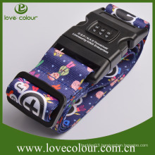 Custom Adjustable Travel Promotional Colorful Good Quality Combination Lock Luggage Belt